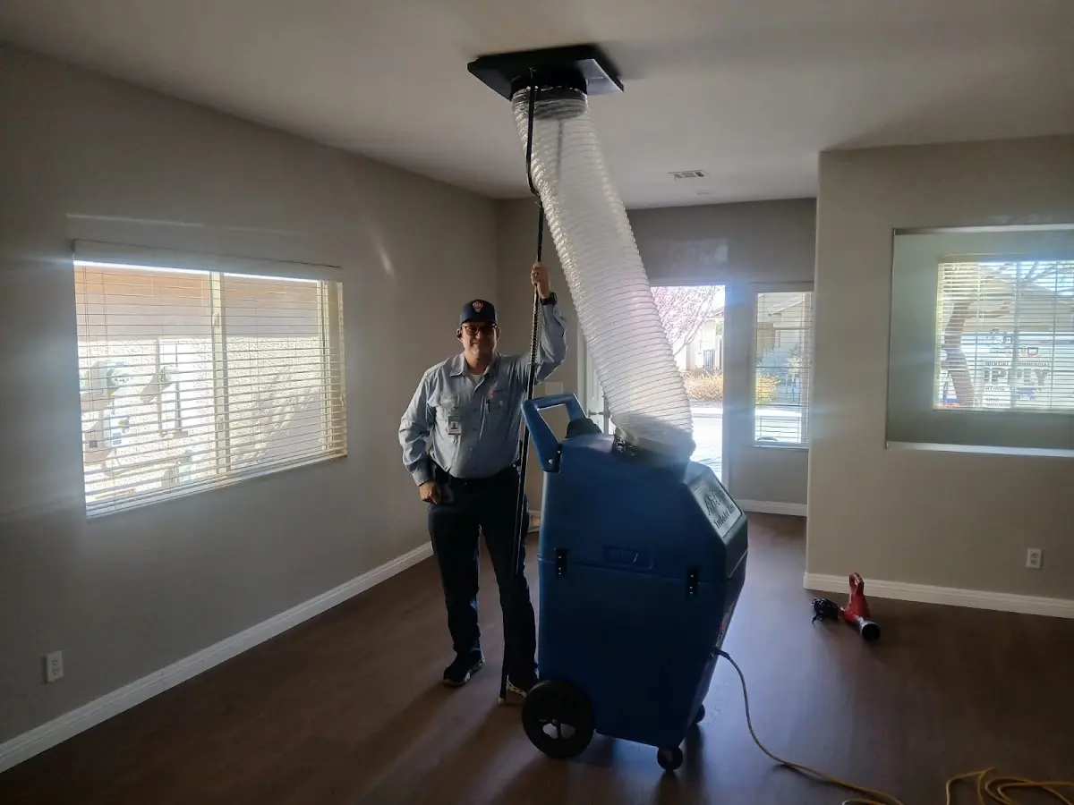 Professional Dryer Vent Cleaning work inside a La Mirada home
